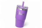 Personalized Kids Stainless Steel Tumbler | Custom Name Toddler Cup with Straw