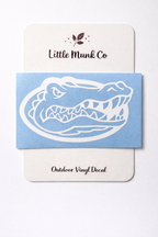 Florida Gators Inspired Alligator Head Car Decal – Vinyl Window Sticker