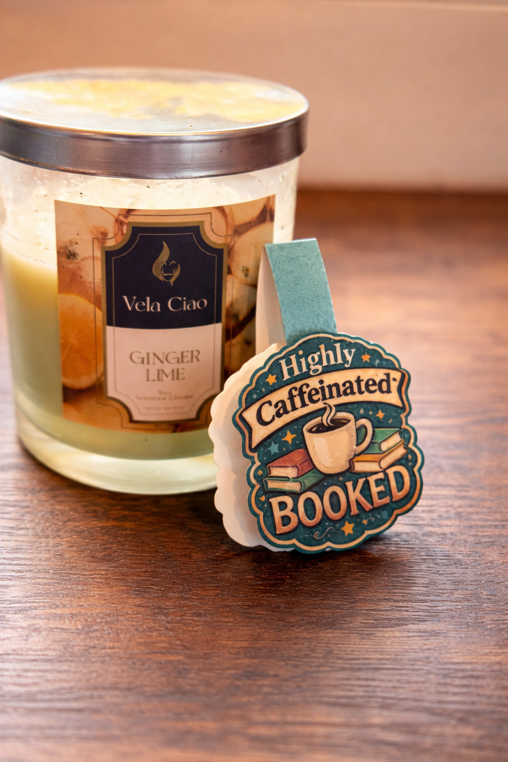 Highly Caffeinated Booked Magnetic Bookmark for Coffee Lovers