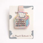 BRB Crying Over Fictional Characters Magnetic Bookmark