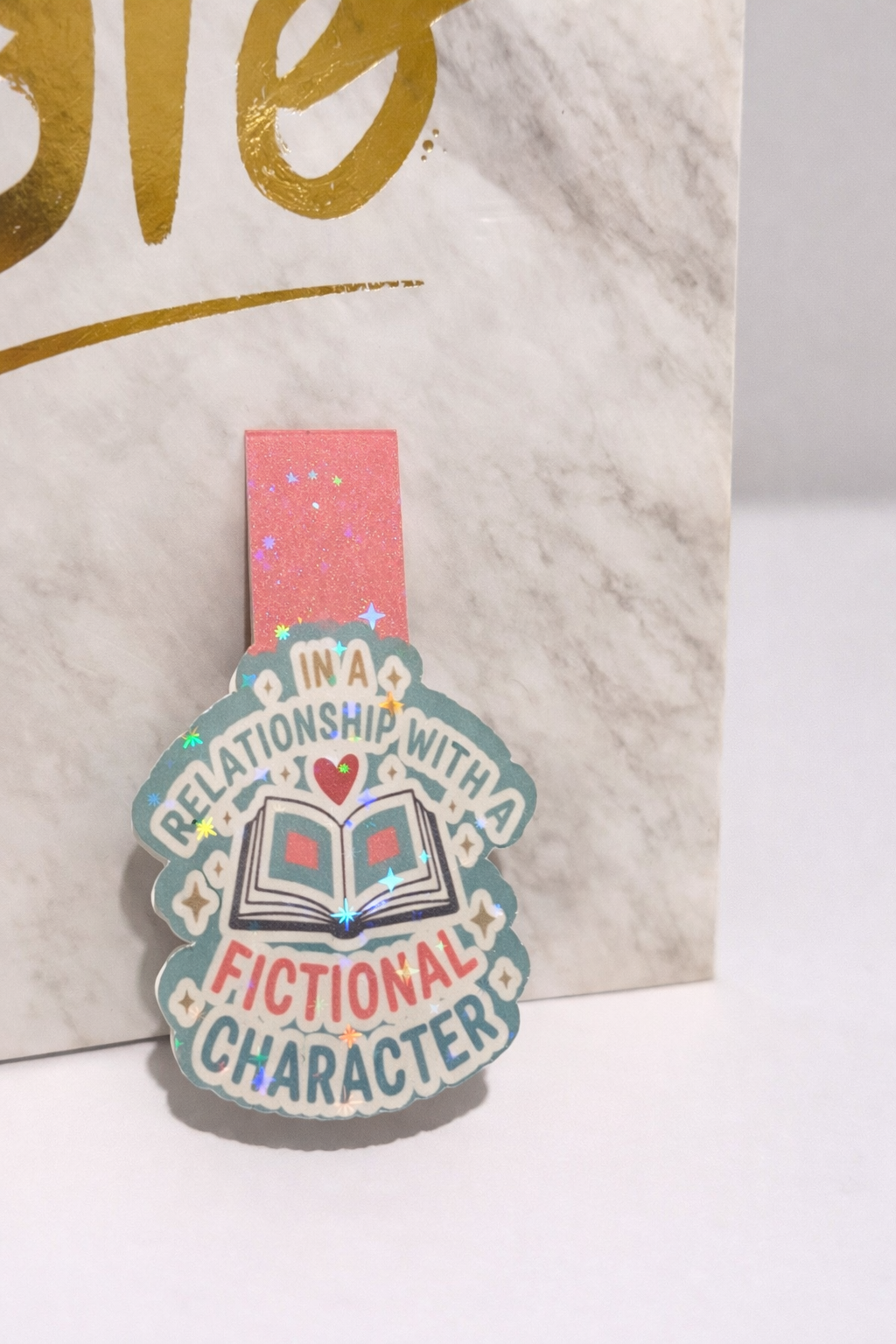 In a Relationship with Fictional Characters Magnetic Bookmark | Book Lover Gift