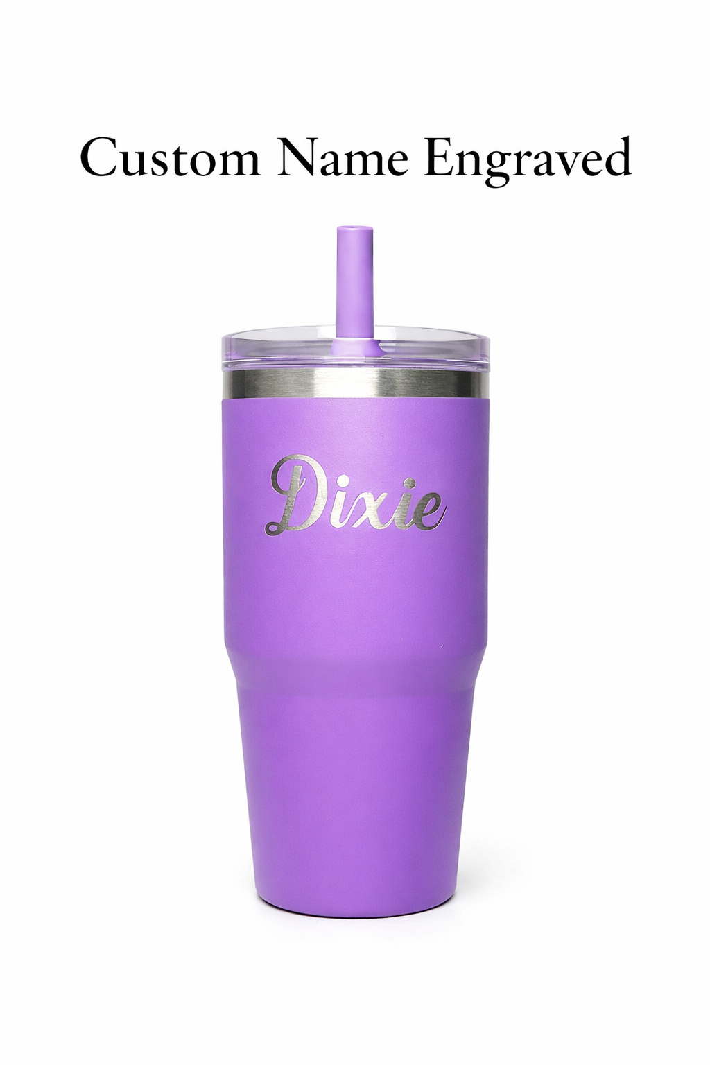 Personalized Kids Stainless Steel Tumbler | Custom Name Toddler Cup with Straw